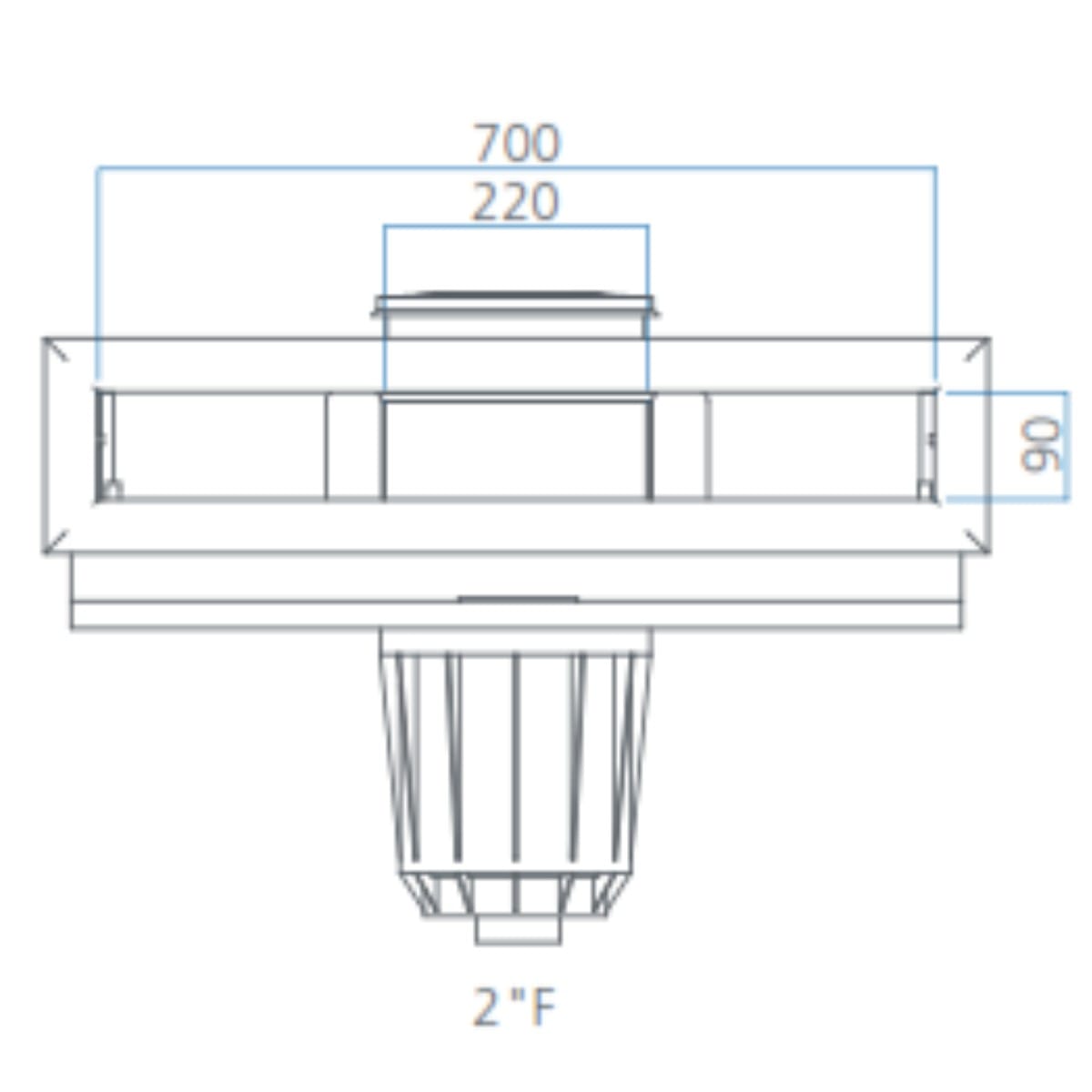 Skimmer Sfioratore per Prefabbricate_COLORE BIANCO Skimmer Sfioratore per Prefabbricate_COLORE BIANCO