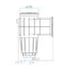 Skimmer Bocca Svasata per Prefabbricate e C.A con Membrana in PVC_COLORE BIANCO