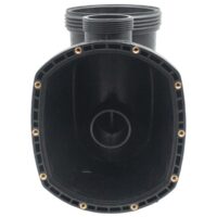 Vista posteriore del corpo prefiltro ricambio per pompa piscina Glass Plus Astralpool