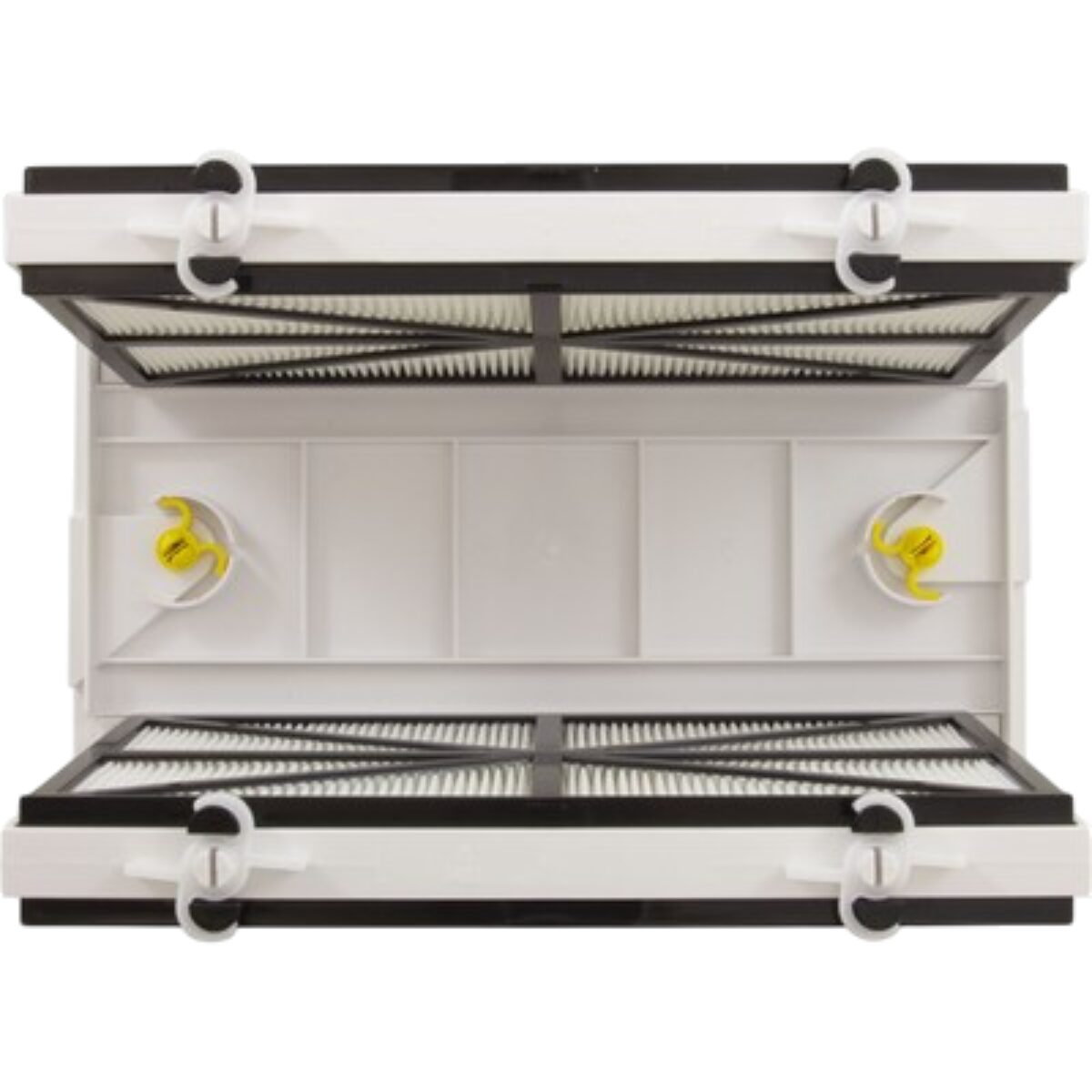 Vista frontale superiore interna del cestello filtro gradazione grande fine 100 micron ricambio per robot Moby, Moby Pro, Swash, Swash CL, Swash TC, Master M3 e W20 Dolphin