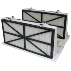 Gruppo filtro composto da coperchio inferiore e cartucce ultrafine 50 micron ricambio per robot Master M4, Master M5 e Wave 30 Dolphin
