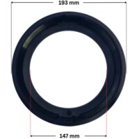 Ghiera coperchio ricambio per pompe piscina Columbia, Glass Plus, Victoria Plus e Victoria Plus Silent Astralpool con quote dimensionali: diametro esterno 193 mm e diametro interno 147 mm.