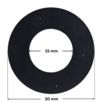 Kit guarnizioni ricambio per pompa piscina Sena Astralpool, guarnizione deflettrice con quote dimensionali: diametro esterno 30 mm e diametro interno 15 mm.