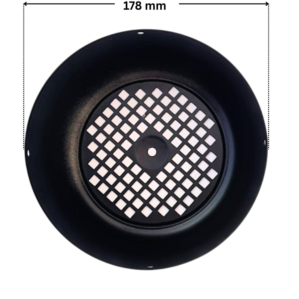Coperchio ventola ricambio per pompa piscina Tifon e Tifon 1 Espa con quote dimensionali: diametro esterno 178 mm.