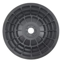 Vista frontale posteriore della flangia motore ricambio per pompa piscina Optima Saci