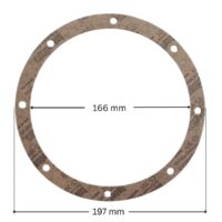 Guarnizioni, ricambio per scarico di fondo Hayward con quote dimensionali: diametro interno 166 mm, diametro esterno 197 mm