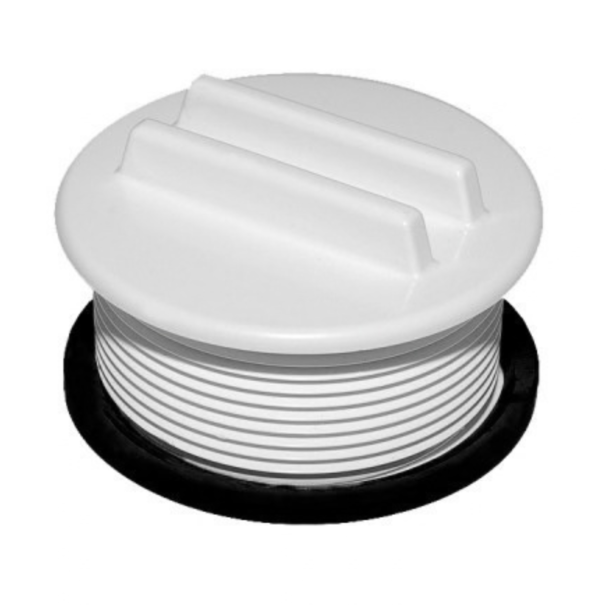 Tappo con guarnizione nera ricambio per skimmer bocca larga e bocca stretta, portata 17,5 litri Astralpool, con filettatura da 2"