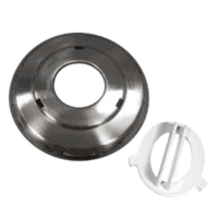 Copriflangia in acciaio e chiave fissaggio ricambio per faro subacqueo dicroico Astralpool