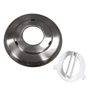 Copriflangia in acciaio e chiave fissaggio ricambio per faro subacqueo dicroico Astralpool