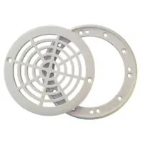 Kit ricambio per scarico di fondo Weltico: flangia e griglia.