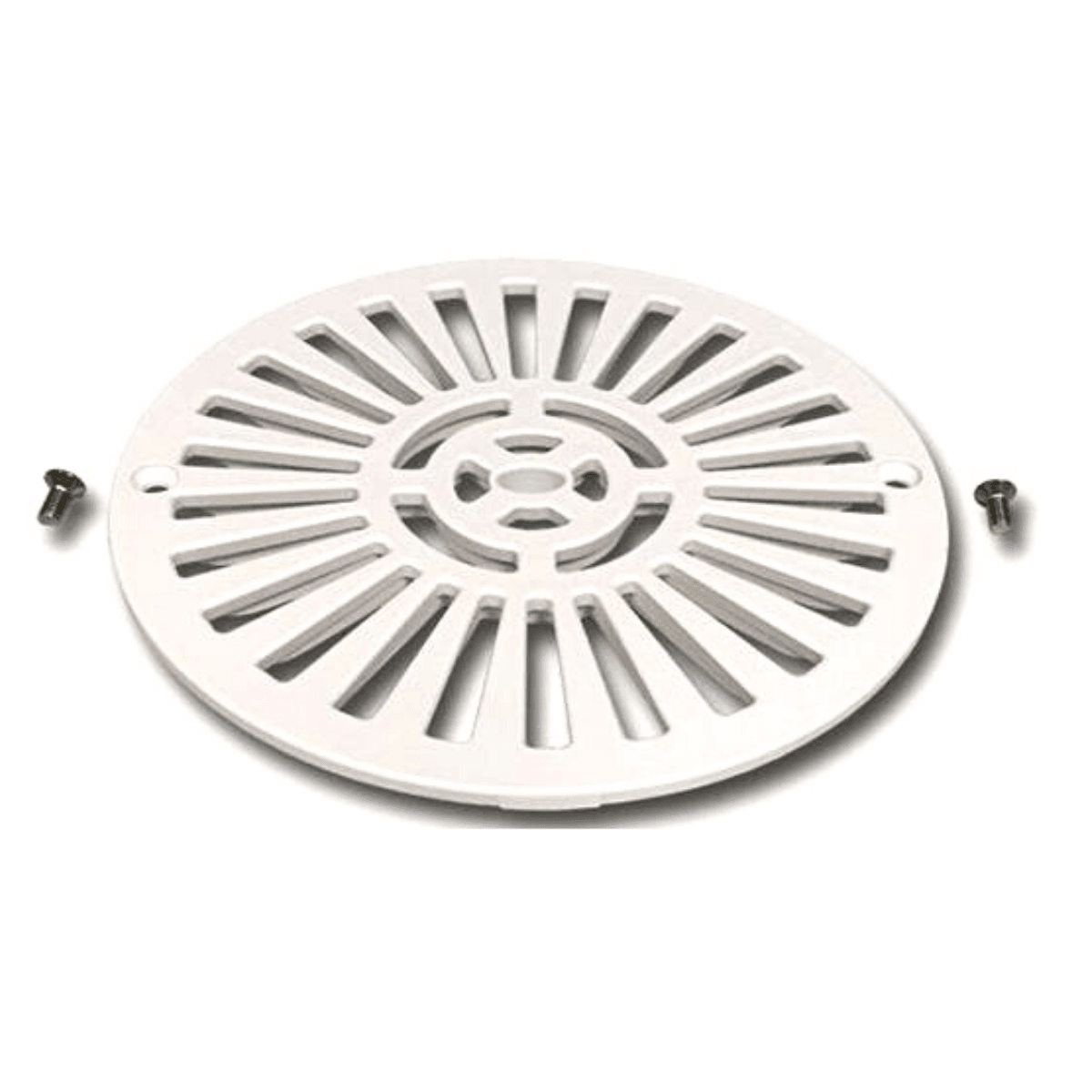 Griglia piatta e viti fissaggio, ricambio per scarico di fondo diametro 200 mm Astralpool