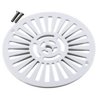 Griglia piatta e viti fissaggio, ricambio per scarico di fondo diametro 210 mm Astralpool