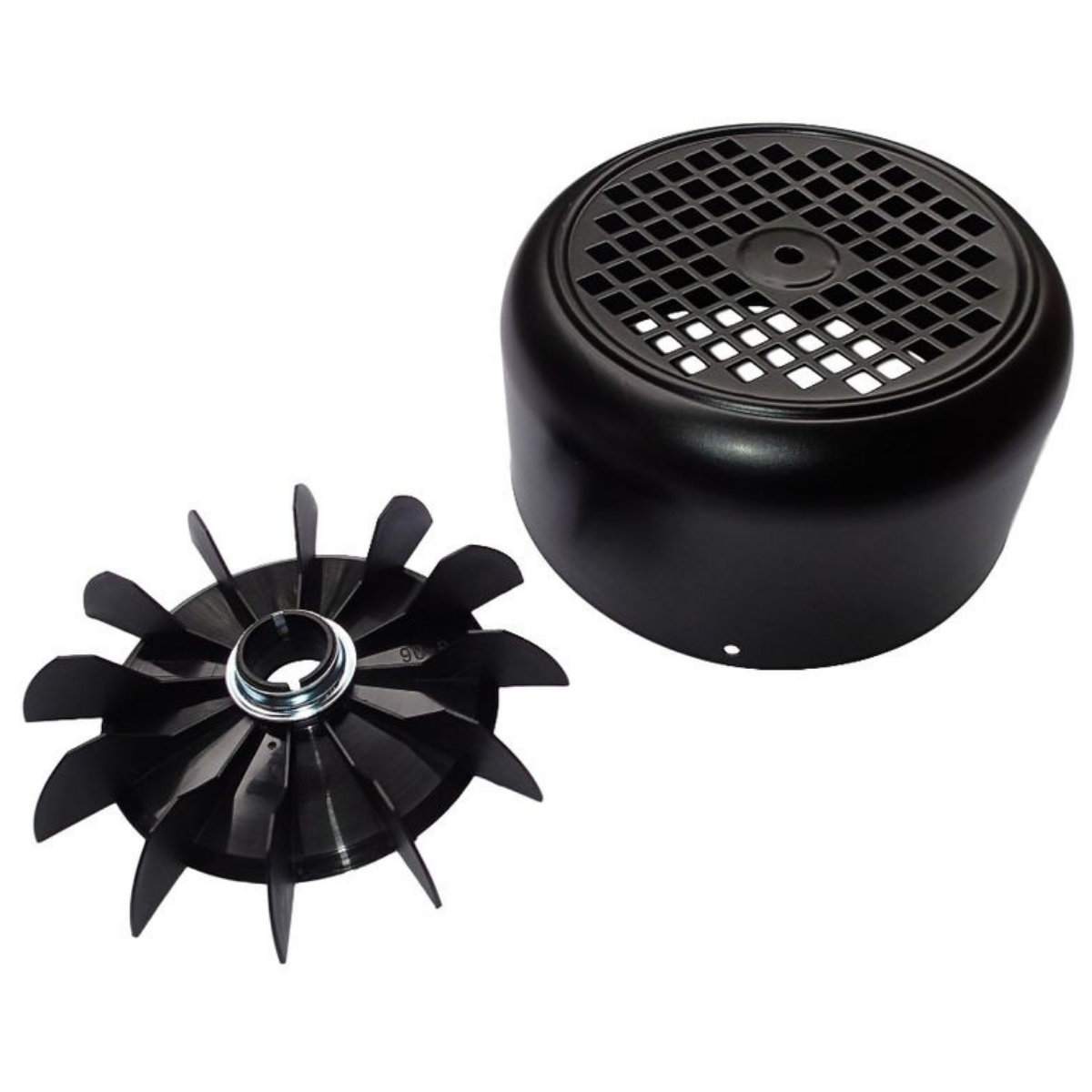 Kit composto da ventola e coperchio ventola ricambio per pompa piscina Maxim Astralpool, per pompe da 3,5 Hp.