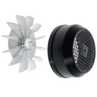 Kit composto da ventola e coperchio ventola ricambio per pompa piscina Maxim Astralpool, per pompe da 4,5 a 5,5 Hp.