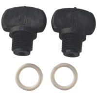 Due tappi scarico ricambio per pompa piscina Challenger Pentair