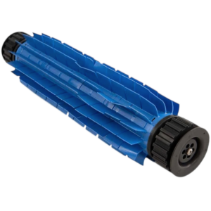 Spazzola pvc blu posteriore lunga, con le pulegge per robot piscina Dolphin