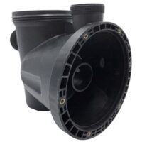 Vista laterale del corpo prefiltro ricambio per pompa piscina Silen S Espa