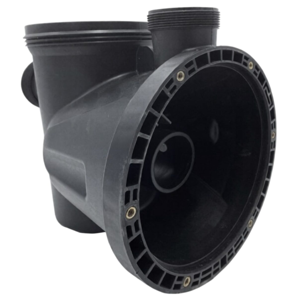 Vista laterale del corpo prefiltro ricambio per pompa piscina Silen S Espa