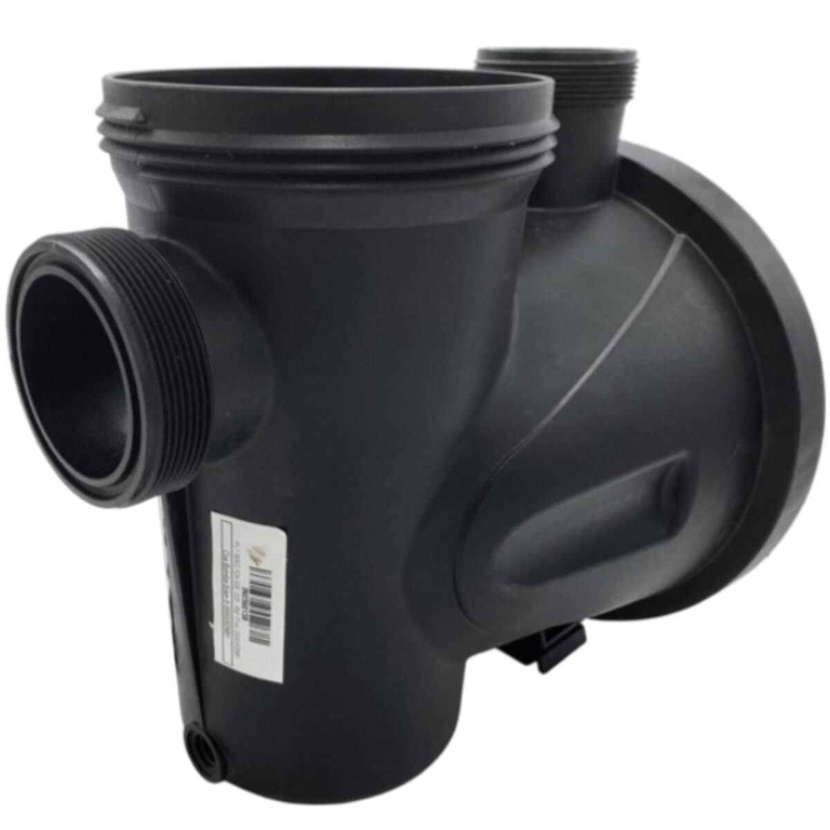 Vista frontale del corpo prefiltro ricambio per pompa piscina Silen S Espa