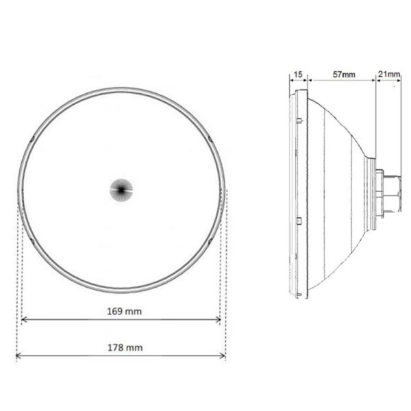 Lampada Ecoproof LED PAR 56 Luce Bianca