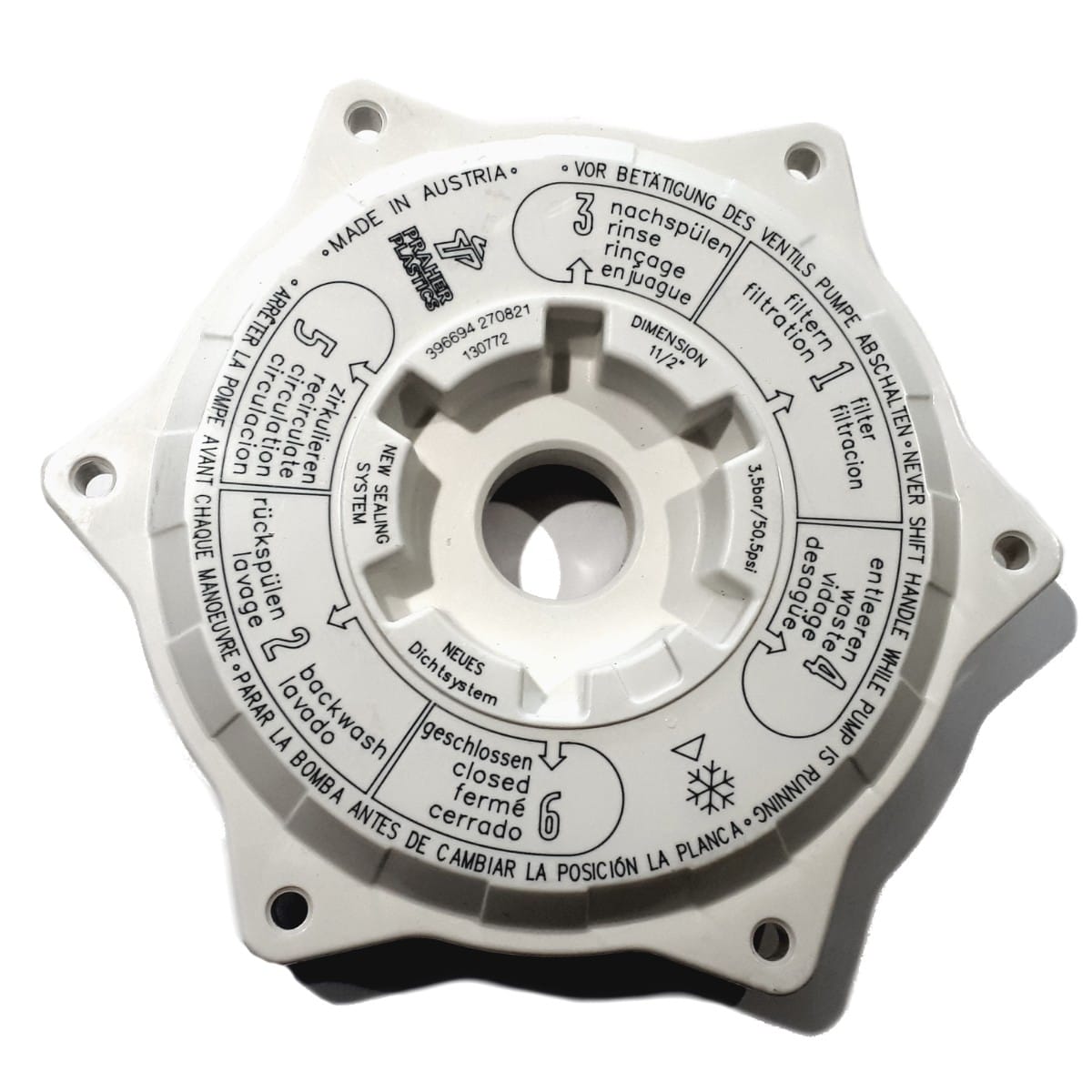 Coperchio bianco Valvola Selettrice 1 ½" PRAHER Coperchio bianco Valvola Selettrice 1 ½" PRAHER