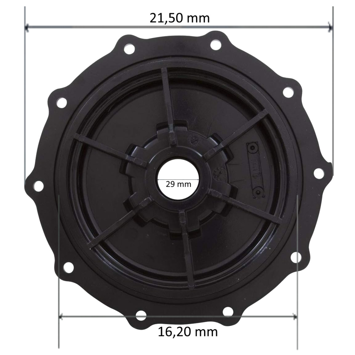 Coperchio nero per valvola Classic 2″ Astralpool (4404120403)