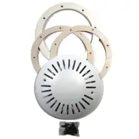 Kit ricambio per scarico di fondo antivortice Pool’s: flangia, due guarnizioni e set viti di fissaggio.