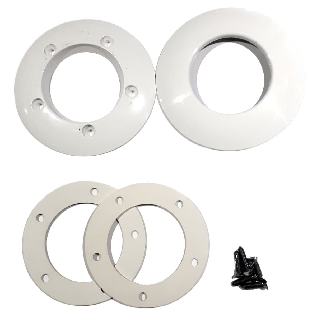 Kit flangia e copriflangia bocchetta per PVC Kit flangia e copriflangia bocchetta per PVC