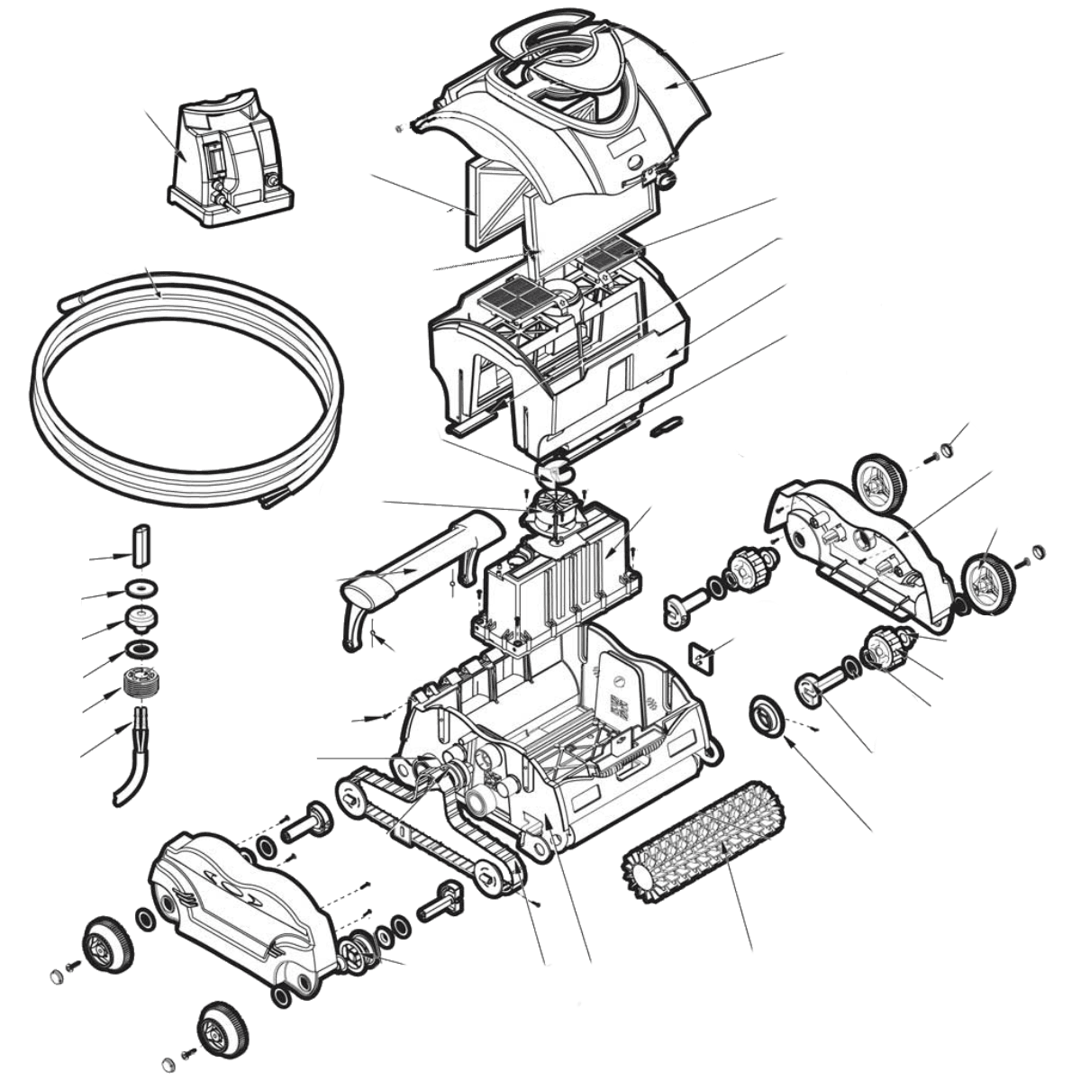 Boccole Di Ricambio Hayward RCX97437 Per Robot SharkVac – Set Da 4 Pezzi – Adatte A Modelli RC9740, RC9742 – Peso 0.3 Kg