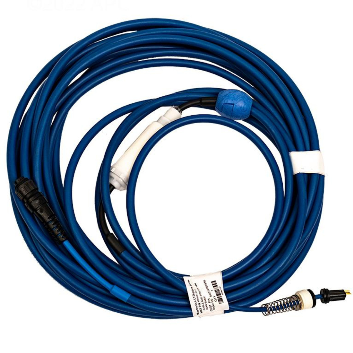 Cavo diagnostic 17 mt con snodo, connessione e molla ricambio per robot piscina Dolphin