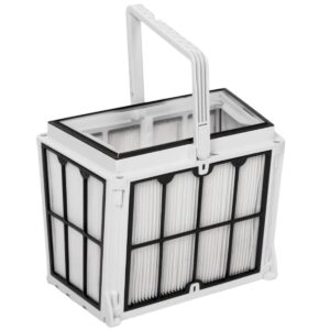 Cestello filtro grande composto da supporto e cartucce ultrafine 50 micron ricambio per robot serie E, Z ed S Dolphin