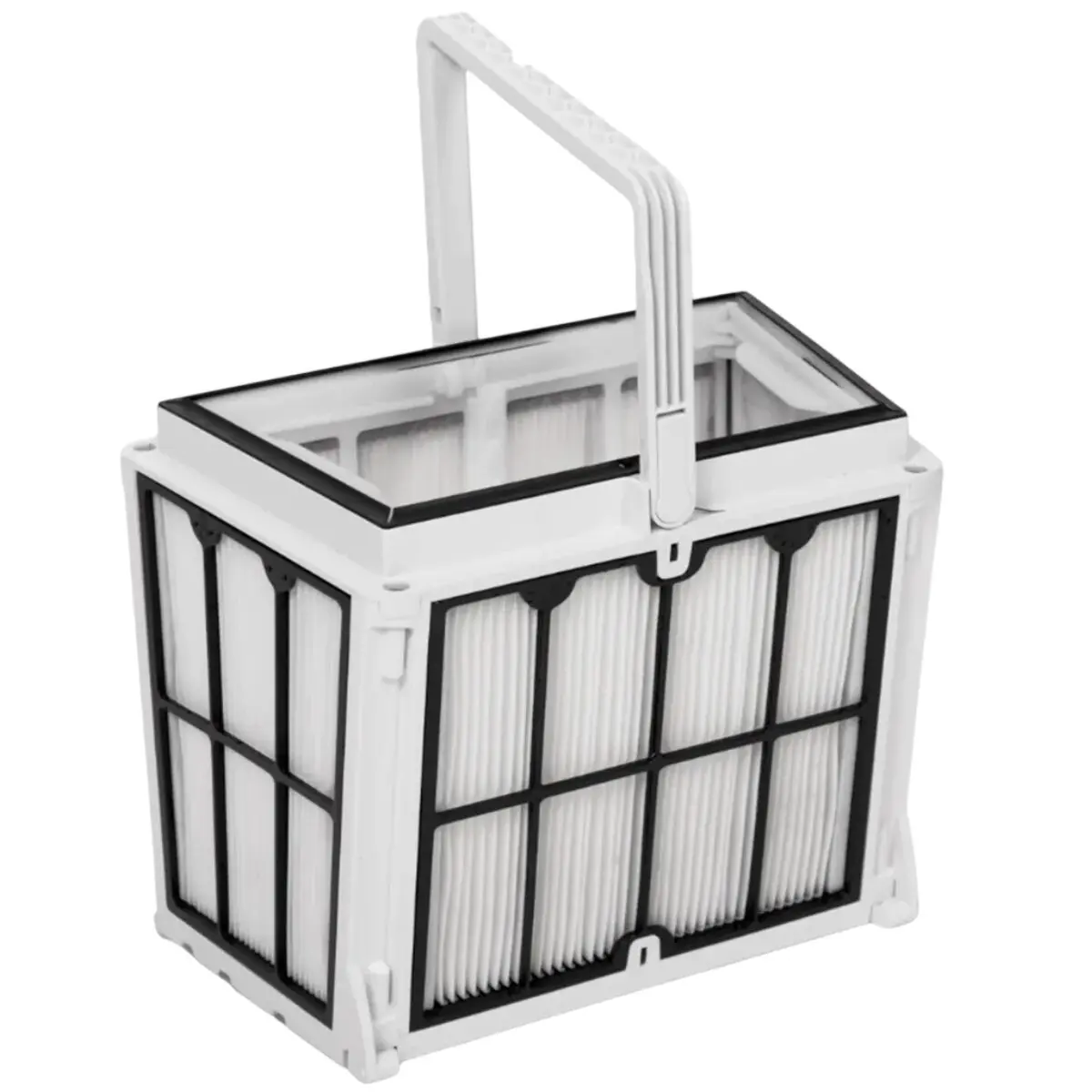 Cestello filtro grande composto da supporto e cartucce ultrafine 50 micron ricambio per robot serie E, Z ed S Dolphin
