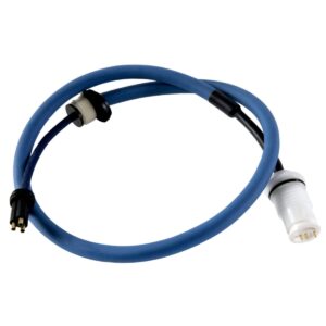 Spezzone cavo 120 cm con boccola connessioni e puntali snodo swivel ricambio per robot piscina Diagnostic 2×2 Dolphin