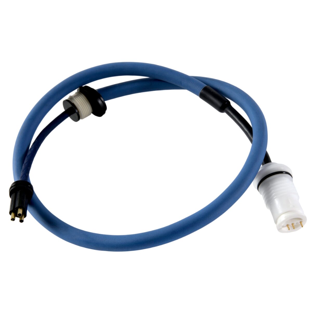 Spezzone cavo 120 cm con boccola connessioni e puntali snodo swivel ricambio per robot piscina Diagnostic 2×2 Dolphin