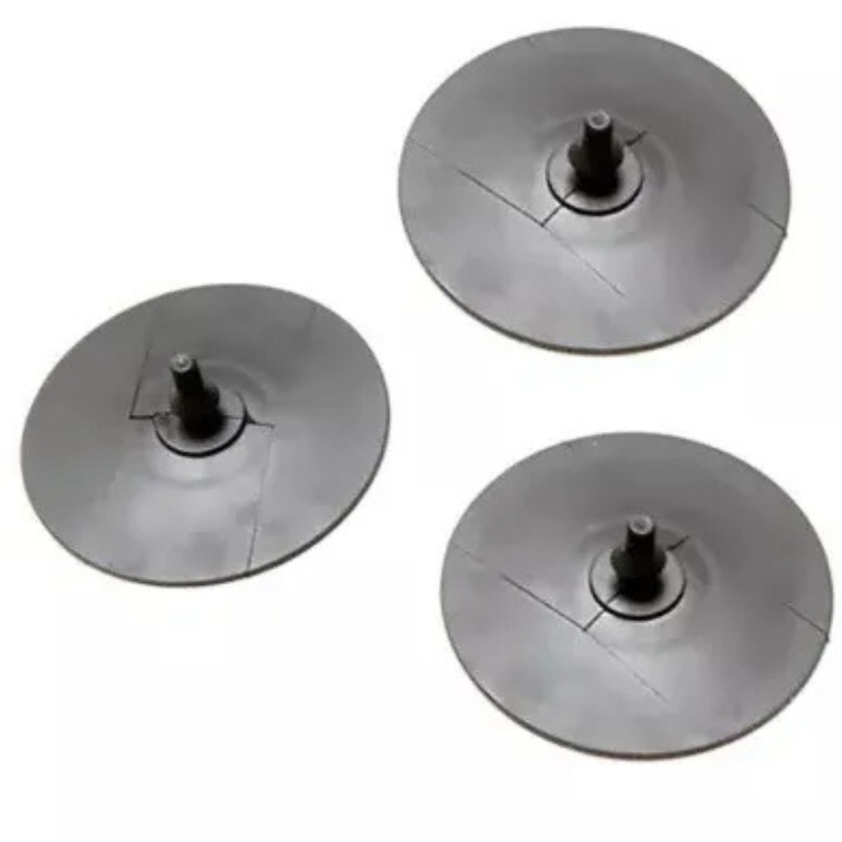 Valvola di evacuazione CYCLONX per robot Zodiac R0633300 L'immagine mostra un kit di valvole nere di gomma necessarie per non far evacuare i detriti all'interno della piscina.