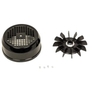 Kit composto da ventola e coperchio ventola ricambio per pompe piscina Big Discovery e Discovery Astralpool, per pompe da 2 a 3 Hp.