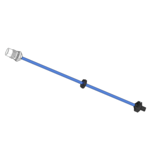 Spezzone cavo dynamic 120 cm con gommino connessioni e puntali snodo swivel ricambio per robot piscina Wave 90i Dolphin