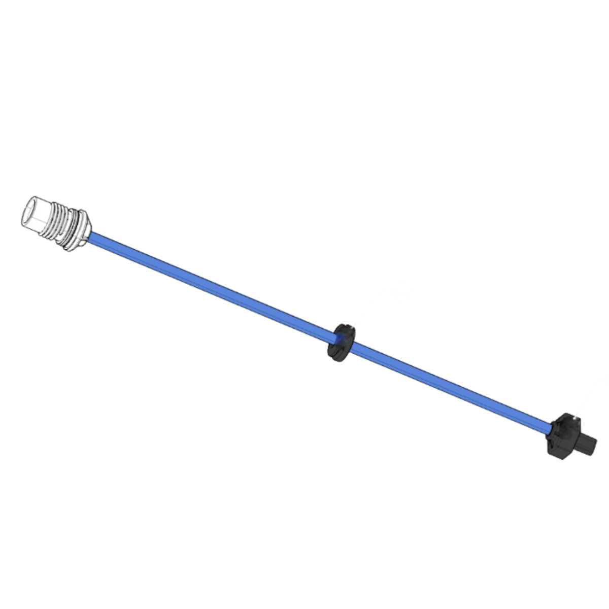 Spezzone cavo dynamic 120 cm con gommino connessioni e puntali snodo swivel ricambio per robot piscina Wave 90i Dolphin