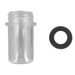 Bicchierino trasparente con parte finale filettata, ricambio per valvole selettrici Top e Side da 1 pollice e mezzo e 2 pollici AstralPool