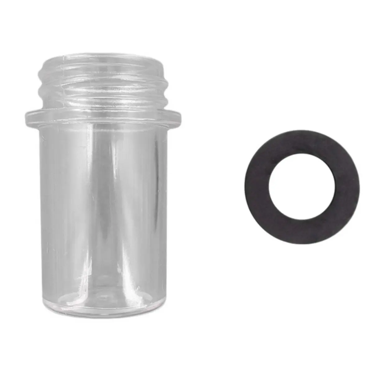 Bicchierino trasparente con parte finale filettata, ricambio per valvole selettrici Top e Side da 1 pollice e mezzo e 2 pollici AstralPool