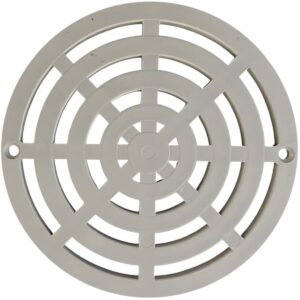 Griglia piatta, vista da sopra, ricambio per scarico di fondo Pool’s