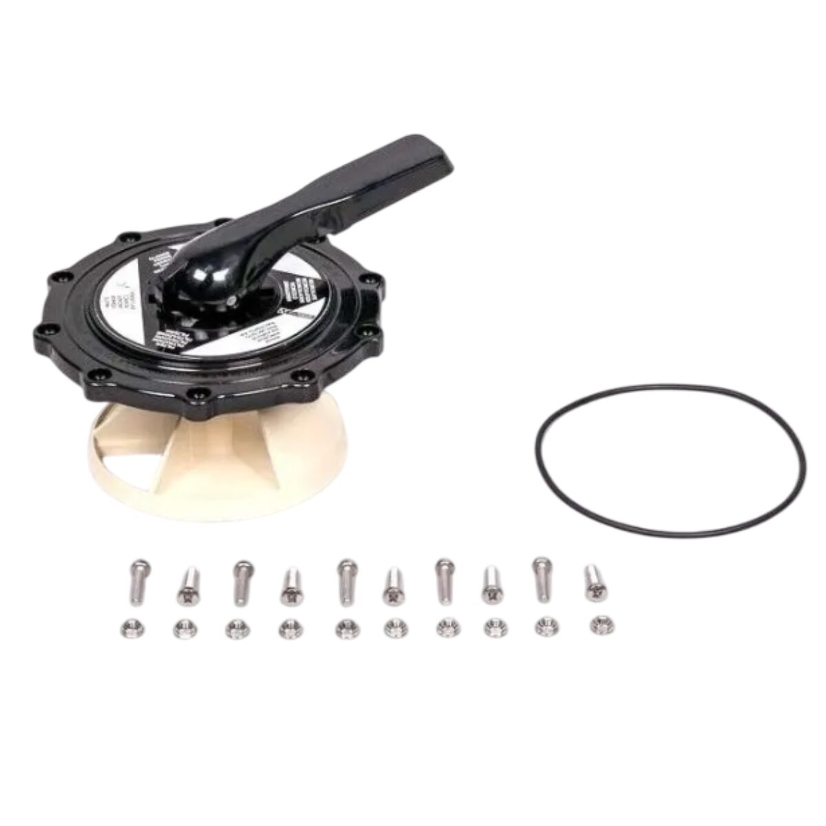 Kit coperchio superiore con viti di fissaggio e guarnizione completo, ricambio per valvola selettrice Side da 2 pollici Astralpool