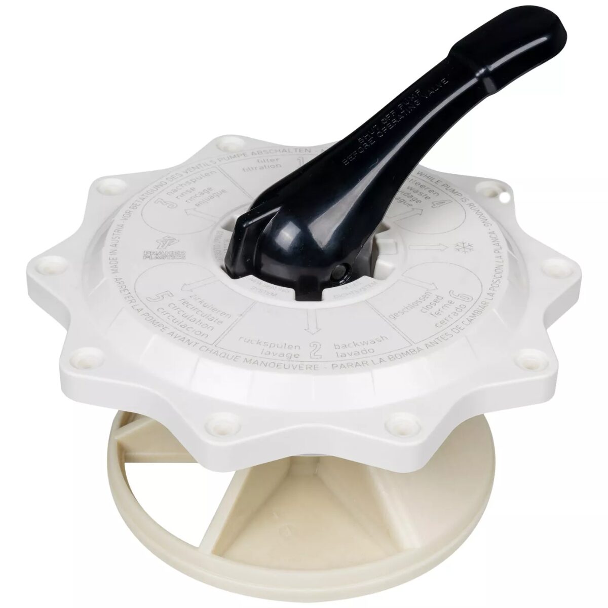 Kit coperchio distributore composta da guarnizione a raggio, maniglia, molla ricambio per valvola selettrice side da 2 pollici Praher