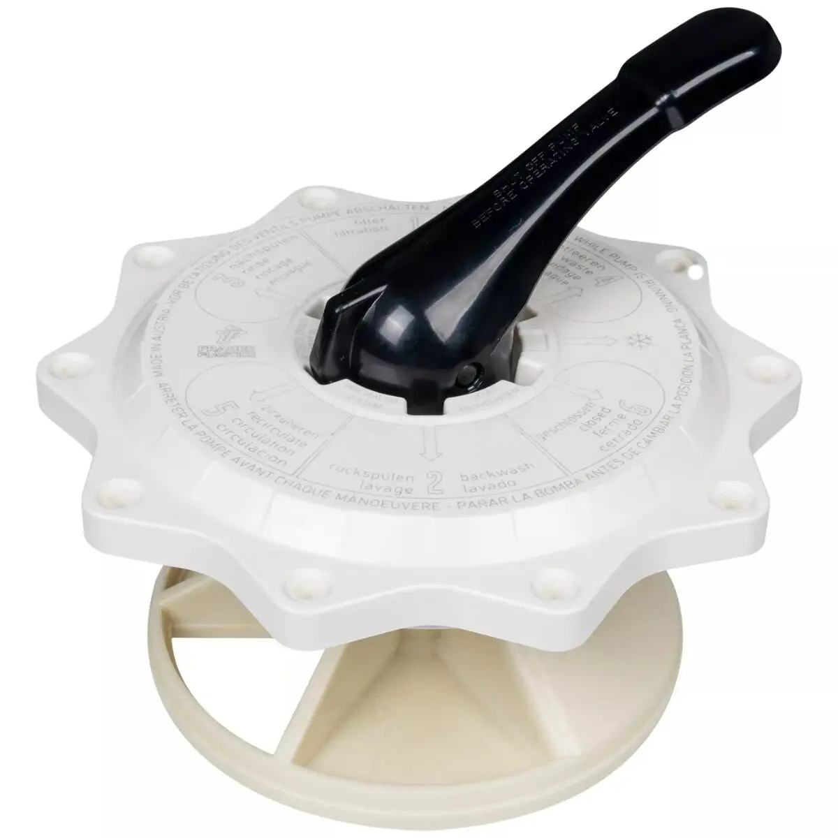 Kit coperchio distributore composta da guarnizione a raggio, maniglia, molla ricambio per valvola selettrice side da 2 pollici Praher