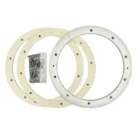 Kit ricambio completo per scarico di fondo Aqua: flangia, due guarnizioni e set viti di fissaggio