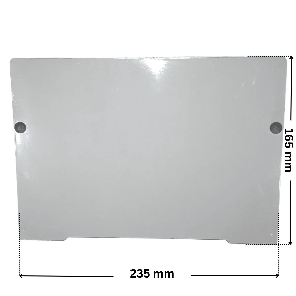 Battente colore bianco ricambio per skimmer bocca larga e bocca piccola Pool's con quote dimesionali: larghezza 235 mm altezza 165 mm