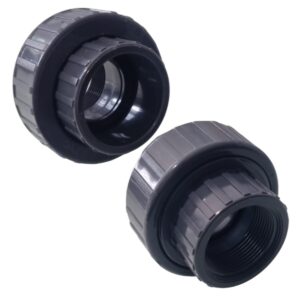 Due bocchettoni esterno per filtro a sabbia 50 mm e 1 pollice e mezzo collegamento valvola selettrice ricambio per filtro a sabbia Pool's