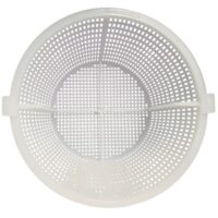 Vista superiore del cestello ricambio per skimmer sfioratore, bocca larga e bocca piccola Pool's