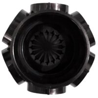 Vista superiore del collettore a 6 attacchi ricambio per filtro a sabbia portata 10 e 15 mc Pool's