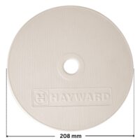 Coperchio ricambio per skimmer 3118 e 3119 Cofies con quote dimensionali : diametro esterno 208 mm.
